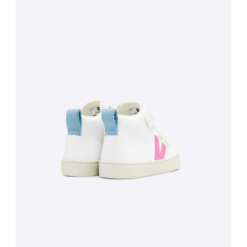 Veja V-10 MID CWL Topanky Detske White/Blue/Pink | SK 799ZUT